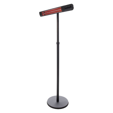Heizstrahler Royal Diamond Dark Rotgold-Karbon 2500W Schwarz Sunred