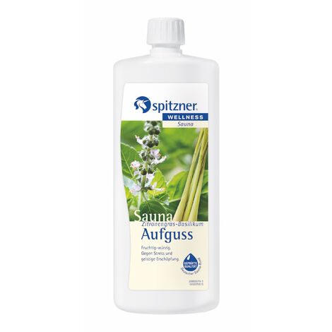 Spitzner Saunaaufguss Zitronengras Basilikum 1 Liter 8850061