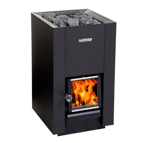 Harvia Linear 18 Compact Sauna Holzofen 14,3 kW Saunaofen Holz BImSchV Stufe 2
