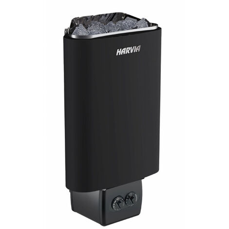 Harvia Delta D23 2,3 kW Black Saunaofen mit integrierter Steuerung Saunaheizgerät Schwarz