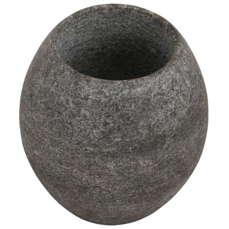 Sentiotec Specksteinaufgussschale bauchig Sauna Aromaschale aus Speckstein für Saunaaufgüsse