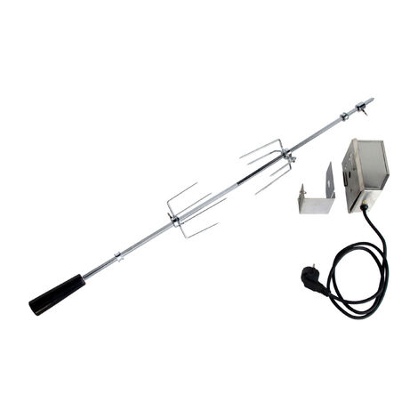 Allgrill Grillspieß-Set für Gasgrill Ultra, Chef XL und Outdoorküche 110 cm Drehspieß (1/5)