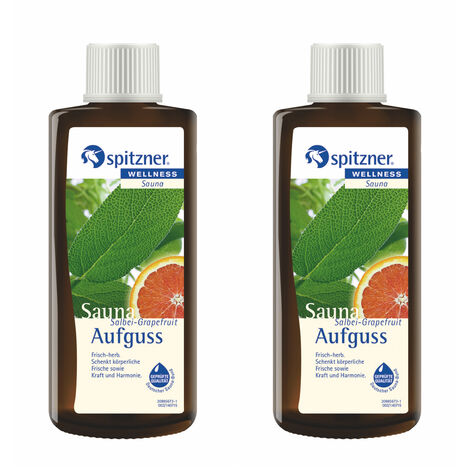 Spitzner 2 Düfte Salbei Grapefruit 2er Set Vorteilspack Saunaaufguss je 190ml (1/5)