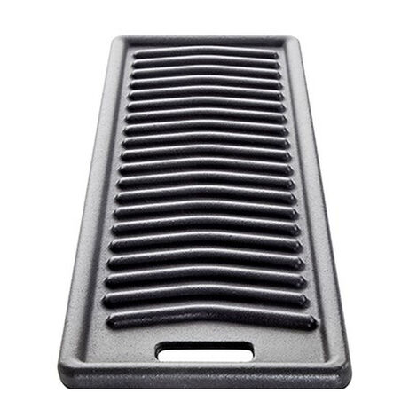 Allgrill Gussplatte für Gasgrill Chef S 15 x 46 cm Gusseisen Grillplatte (1/5)