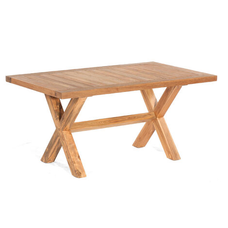 Sonnenpartner Gartentisch Stanford 160x90 cm Teakholz Old Teak Tisch Esstisch (1/5)