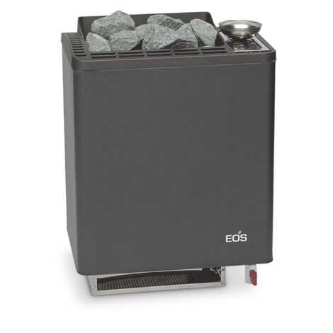 EOS Bi-O Tec Saunaofen mit Verdampfer in Anthrazit   Leistung 9.0 kW