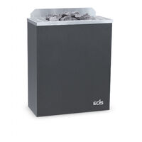 Eos Gracil W 9 kW finnischer Saunaofen Elektrischer Wandofen Anthrazit-Perleffekt