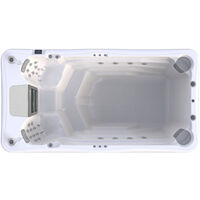Wellis Danube W-Flow Life Swim Spa Außenwhirlpool inkl. Thermoabdeckung Sterling Silver