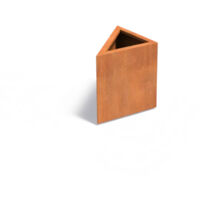 Adezz Pflanzkübel Triangle aus Corten-Stahl Pflanzgefäß Größe 60x60x60 cm
