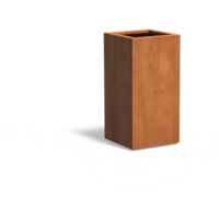 Adezz Pflanzgefäß Carrez Standard Quadrat aus Corten-Stahl Pflanzkübel Größe 50x50x100 cm
