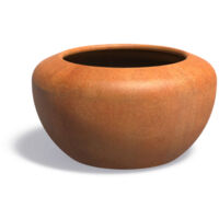 Adezz Pflanzschale Onyx rund aus Corten-Stahl Pflanzgefäß Größe Ø 78