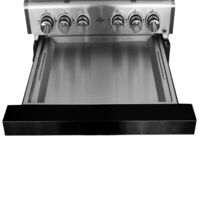 ALLGRILL Fettschublade mit Teleskopauszug Schwarz für Gasgrill Modular CHEF S Black (900-2-Black)