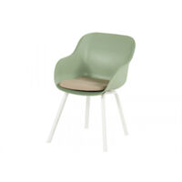 Hartman Le Soleil Element Dining Stuhl grün inkl. SEAQUAL Sitzkissen taupe
