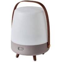 Lautsprecherlampe – tragbar und kabellos – bluetooth-verbindung und high-fidelity-sound, taupefarben - Kooduu - Lite-up Play Earth