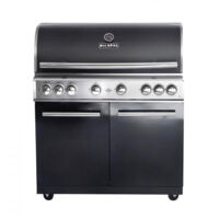 ALLGRILL Gasgrill CHEF XL BLACK Modular Grundmodell 6 Brenner, Backburner (500706)