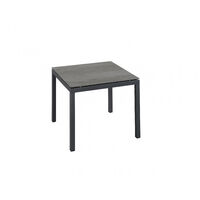Inko Gartentisch Aluminium anthrazit 90x90 cm Terrassentisch Tischplatte nach Wahl Deropal anthrazit
