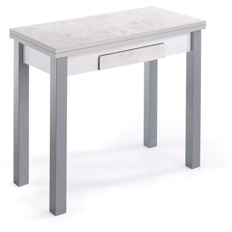 MESA DE COCINA - MODELO MODUO - MATERIAL MDF/MARBLE - MEDIDAS 80 X 40/80 X 76 CM