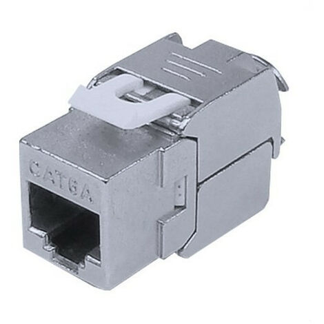 Prise RJ45 Femelle - Femelle Encastrable Cadre en Métal Aluminium  Connecteur 