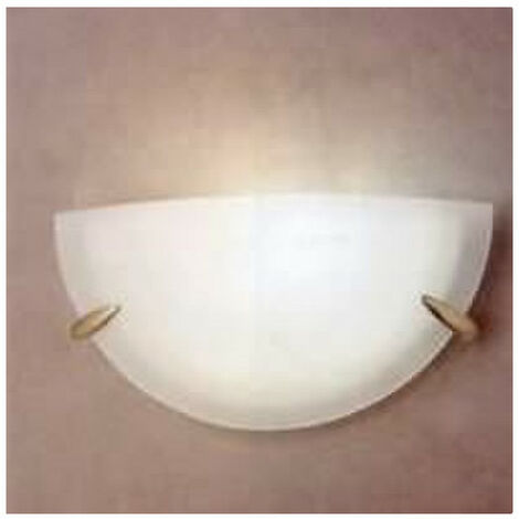 Applique de plafond en porcelaine blanche 60W verre mat