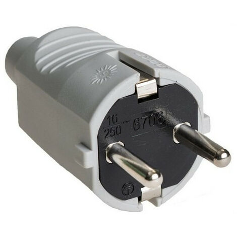 Adaptateur de mise à la terre latérale 16A-250V avec interrupteur