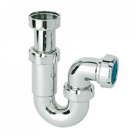 Wirquin 30718960 Sink Siphon 1 4 d32 Brass Chrome
