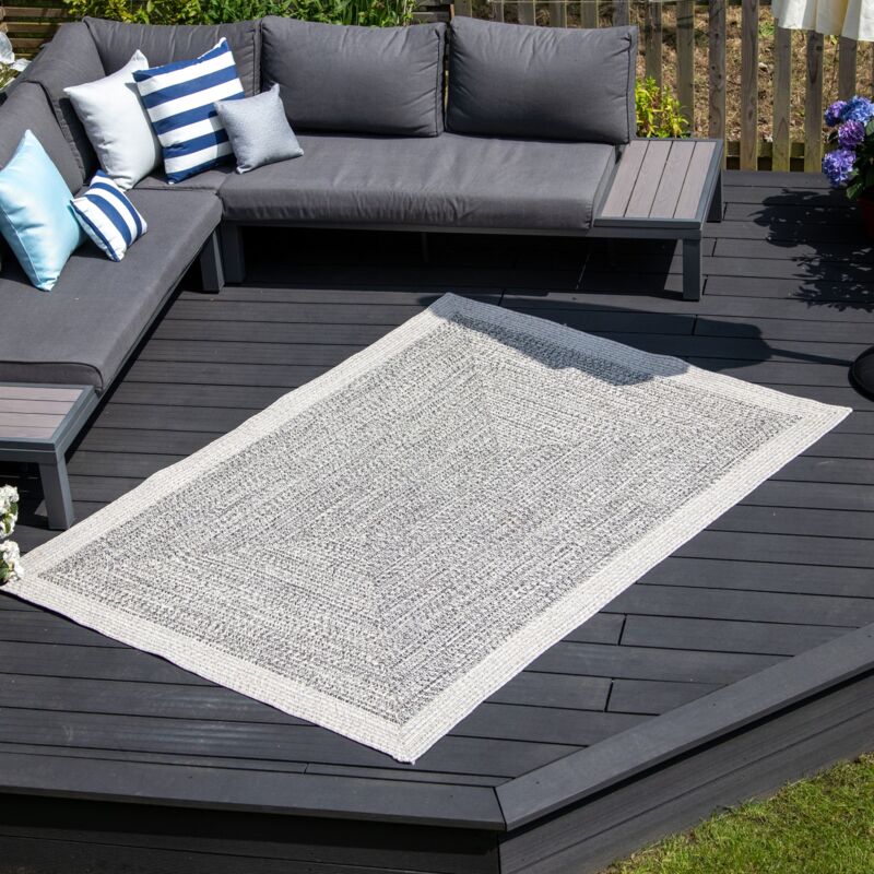 Outdoor Rug in Cobble Grey