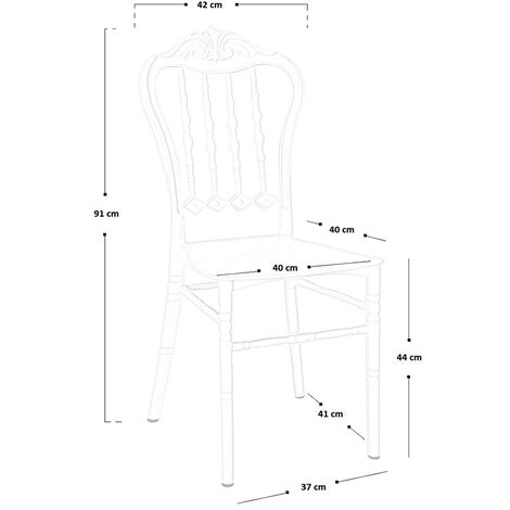 Sedia in plastica nera cross | Ok Affare Fatto