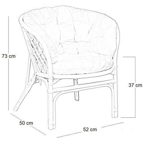 Salotto da giardino bahama marrone in bambu con cuscini in omaggio