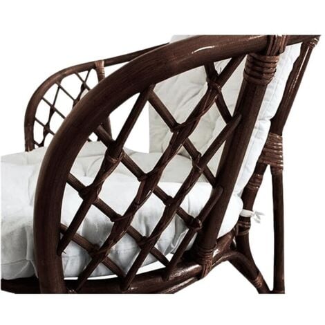 Salotto da giardino bahama marrone in bambu con cuscini in omaggio