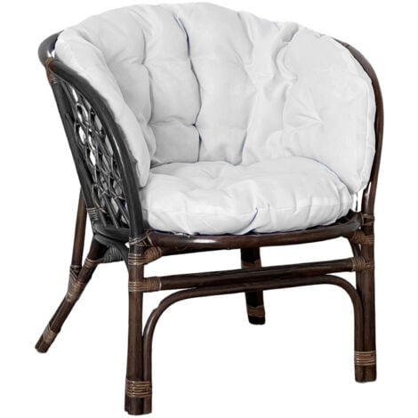 Salotto da giardino bahama marrone in bambu con cuscini in omaggio