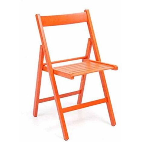Set 6 sedie richiudibile colorate Rosso, Verde, Viola, Giallo, Blu,  Arancione