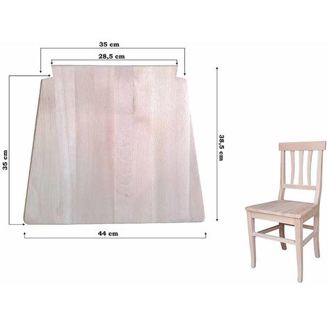Ricambio per sedia Arte povera fondo telaio in legno massello da verniciare