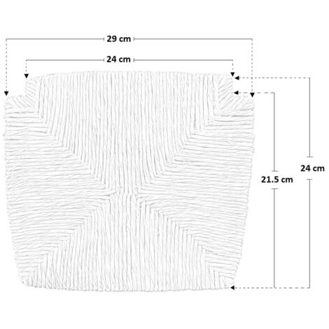 SEDUTA IN PAGLIA PER SEDIA Ricambio in Paglia, Fondino Venezia (cm
