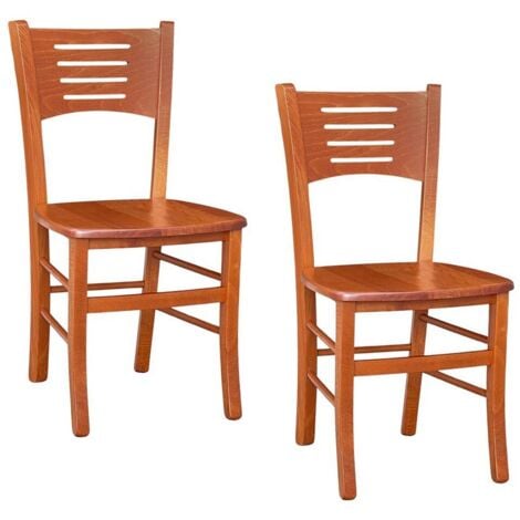 SEDIA PAESANA VENEZIA SEDUTA LEGNO MASSELLO PER CUCINA SALA DA PRANZO SET DA 4 - Foto 3