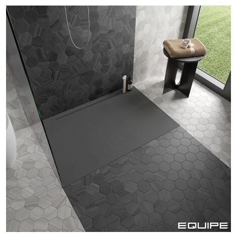 Carrelage sol / mur hexagonal aspect marbre 11,6x10,1 cm - LITHOS GREY  (vendu par boite de 0,50m2)