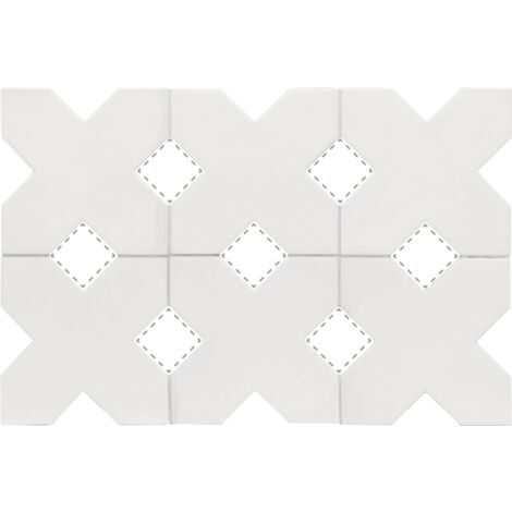 Carrelage sol / mur forme croix 12x12 cm KASBAH BASE BONE (vendu par boite de 0,50m2)