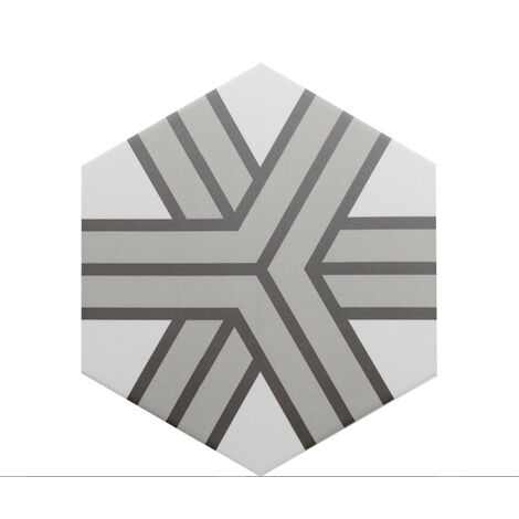 Carrelage sol / mur hexagonal à motif coloré 17,5x20 cm COIMBRA ALPHA 30656 (vendu par boite de 0,71m2)