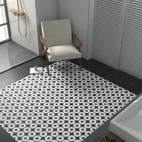Carrelage sol / mur effet ciment à motif 20x20 cm RIVOLI - VENECIA GRIS(vendu par boite de 1m2)