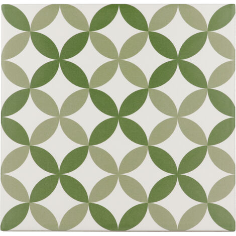 Carrelage sol / mur effet ciment à motif 20x20 cm RIVOLI - BERGEN AZUL(vendu par boite de 1m2)