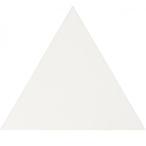 Carrelage mur triangulaire uni blanc mate 10,8x12,4 cm SCALE TRIANGOLO WHITE MATT (vendu par boite de 0,20m2) (1/3)