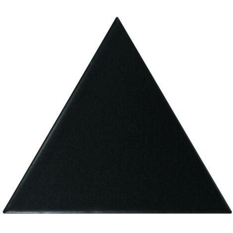 Carrelage mur triangulaire uni noir mate  SCALE TRIANGOLO BLACK MATT  (vendu par boite de 0,20m2) (1/3)