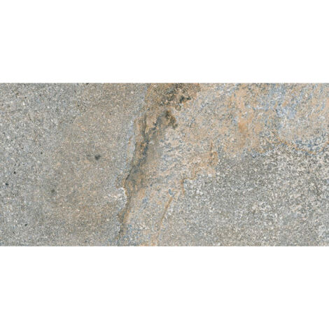 Carrelage extérieur antidérapant effet pierre naturelle 30x60 cm BALI Grafito (vendu par boite de 1.26m2)