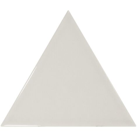 Carrelage mur triangulaire uni gris brillant  SCALE TRIANGOLO LIGHT GREY  (vendu par boite de 0,20m2) (1/3)
