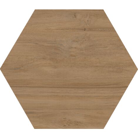 Eiffel Art Construction – Carrelage hexagonal effet bois grand format 51,9 x 59,9 cm – Grès cérame émaillé – Finition mate – Rectifié pour pose facile