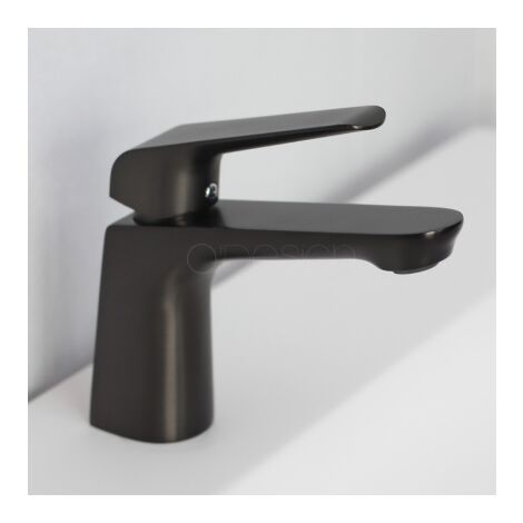 Ensemble mitigeur et bonde lavabo Gun Gris Anthracite - CRONOS