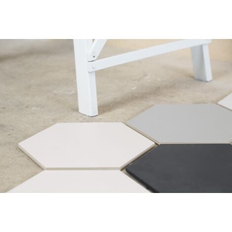 Carrelage sol / mur hexagonal gris mate 26,23 cm ALCHIMIA GRIGIO