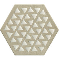 Carrelage sol / mur hexagonal effet ciment 25x21,6 cm TERRACRETA Intarsio Argilla (vendu par boite de 1.18m2)