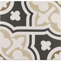 Carrelage sol / mur effet ciment à motif 20x20 cm RIVOLI - CINQUE (vendu par boite de 1m2)