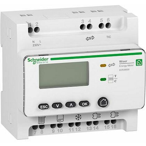 Wiser Energy - compteur des usages électriques RT2012 - avec 5 TC fermés 80A)