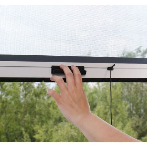 Store moustiquaire Recoupable Alu - L 125 x H160 cm - Blanc - Unitaire